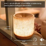 Essential Oil, 200 ml, with Fabric Cover and Night Light, Ultrasonic Aroma Diffuser, Humidifier with Lamps, Room Decoration, Small Humidifier