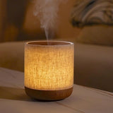 Essential Oil, 200 ml, with Fabric Cover and Night Light, Ultrasonic Aroma Diffuser, Humidifier with Lamps, Room Decoration, Small Humidifier