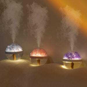 Small Humidifier with 2 Mist Modes, 270ml Cool Mist Large Tank, For Home/Room/Office, Portable Rechargeable Battery