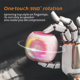 Mini Fingertip Gyro Bluetooth Speaker Portable Wireless Spinner Speaker With RGB Light Stylish Stress Relief subwoofer gifts