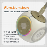 Mini Fingertip Gyro Bluetooth Speaker Portable Wireless Spinner Speaker With RGB Light Stylish Stress Relief subwoofer gifts