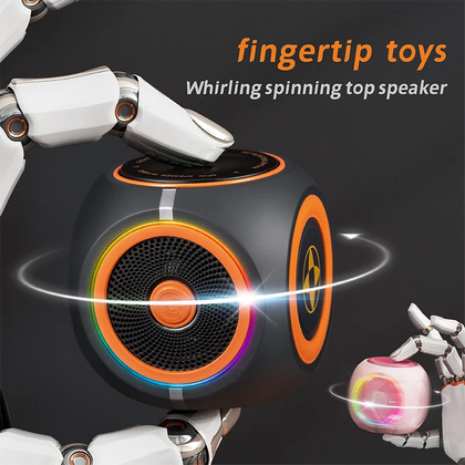 Mini Fingertip Gyro Bluetooth Speaker Portable Wireless Spinner Speaker With RGB Light Stylish Stress Relief subwoofer gifts